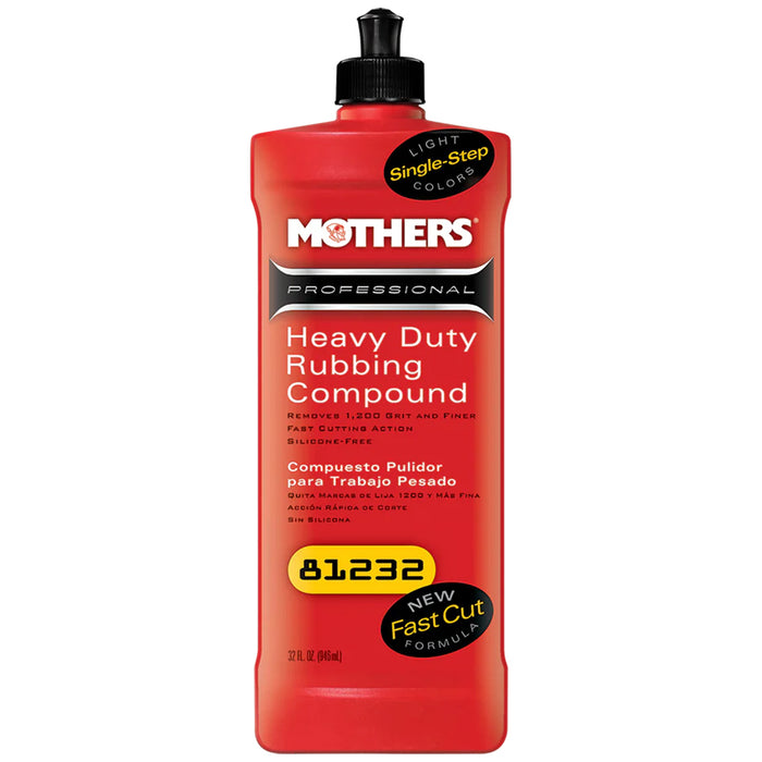 Mothers Professional Heavy Duty Rubbing Compound, 81232 - 32 oz.