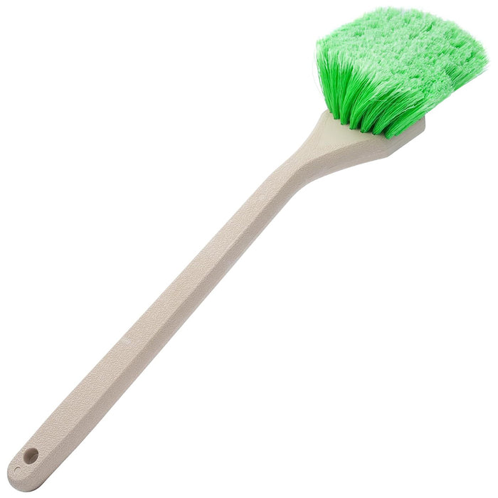 SM Arnold Angled Head Soft Body Brush w/ Green Polystyrene Bristles - 20"