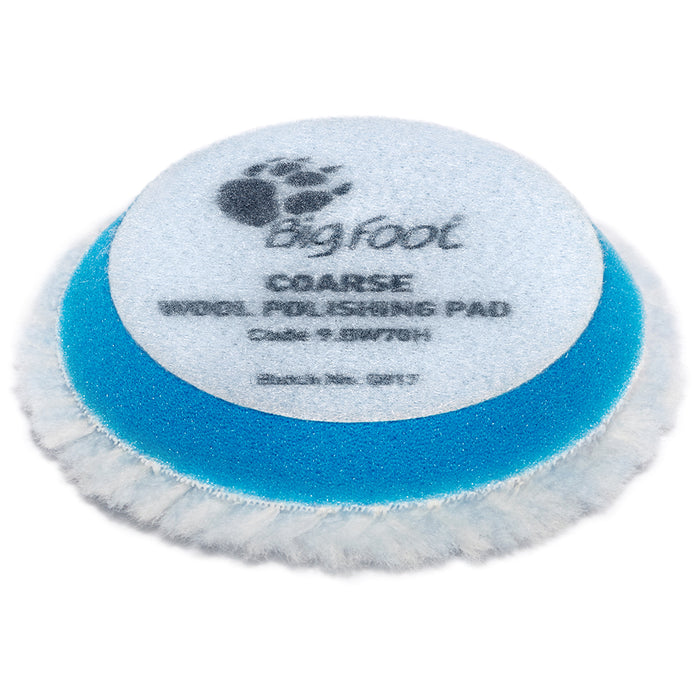 RUPES Coarse Wool Polishing Pad, 9.BW70H - 2", White/Blue