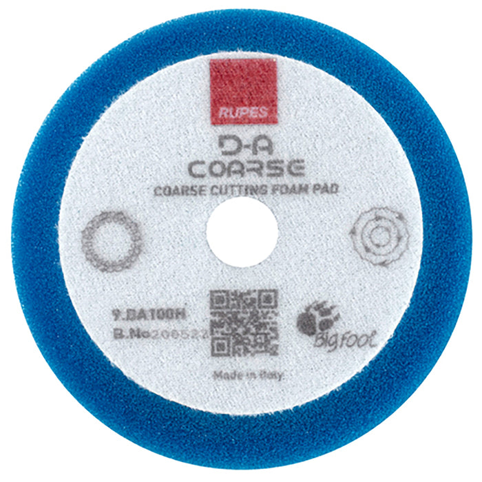 RUPES D-A Coarse Foam Cutting Pad, 9.DA100H  - 3", Blue