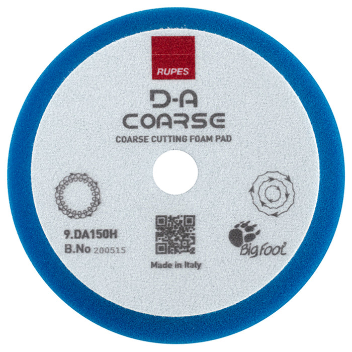 RUPES D-A Coarse Foam Cutting Pad, 9.DA150H - 5", Blue