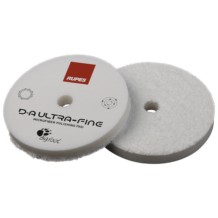 RUPES D-A Ultra-Fine Microfiber Polishing Pad, 9.MF160S - 6", White/White