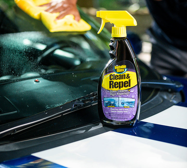 Stoner Invisible Glass Clean & Repel Glass Cleaner + Rain Repellent - 22 oz. spray bottle