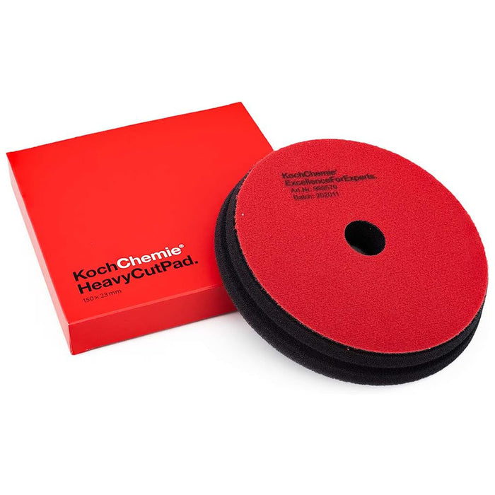 Koch-Chemie Heavy Cut Foam Pad - 6", Red