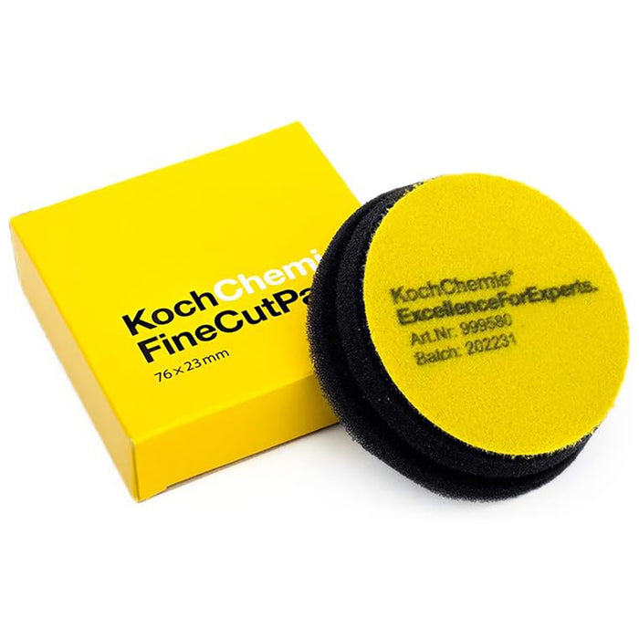 Koch-Chemie Fine Cut Foam Pad - 3", Yellow