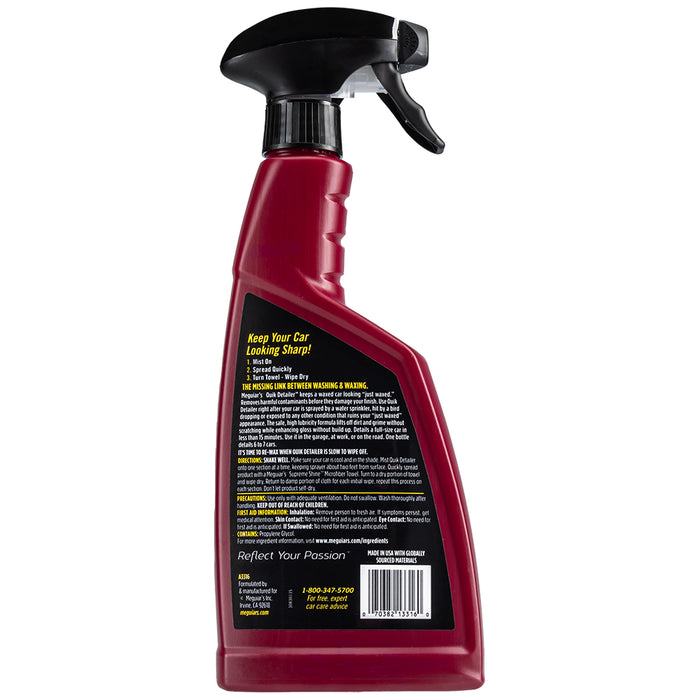 Meguiar's Quik Detailer, A3316 - 16 oz.