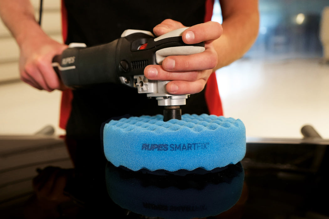 RUPES SMARTFIX Double-Sided Coarse Foam Pad, 9.DSW180HH - 7", Blue
