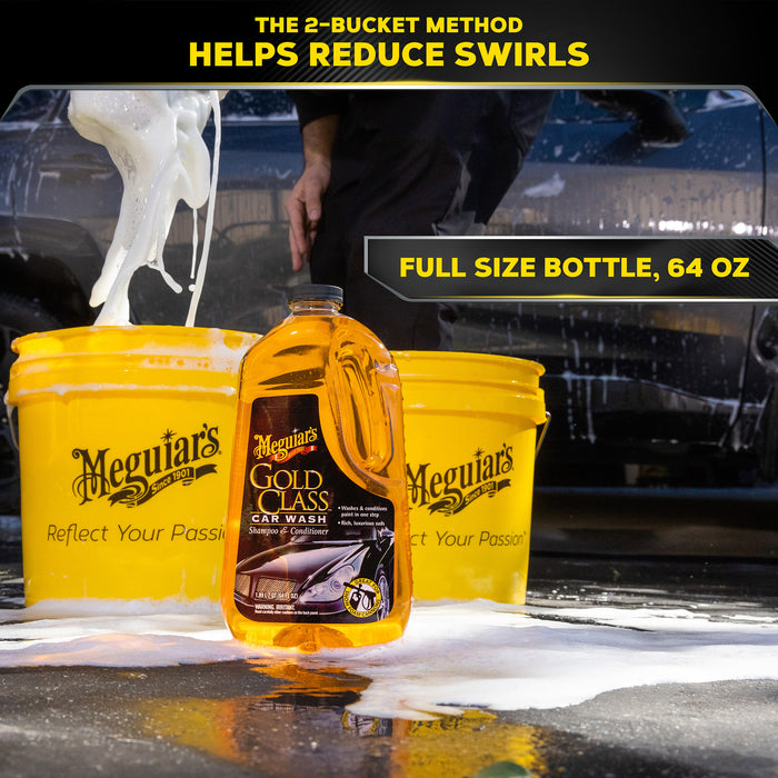 Meguiar's Gold Class Car Wash Shampoo & Conditioner, G7164 - 64 oz.