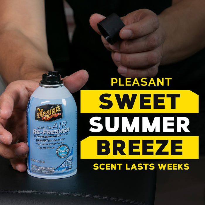 Meguiar's Whole Car Air Refresher Odor Eliminator, G16602 - Summer Breeze Scent