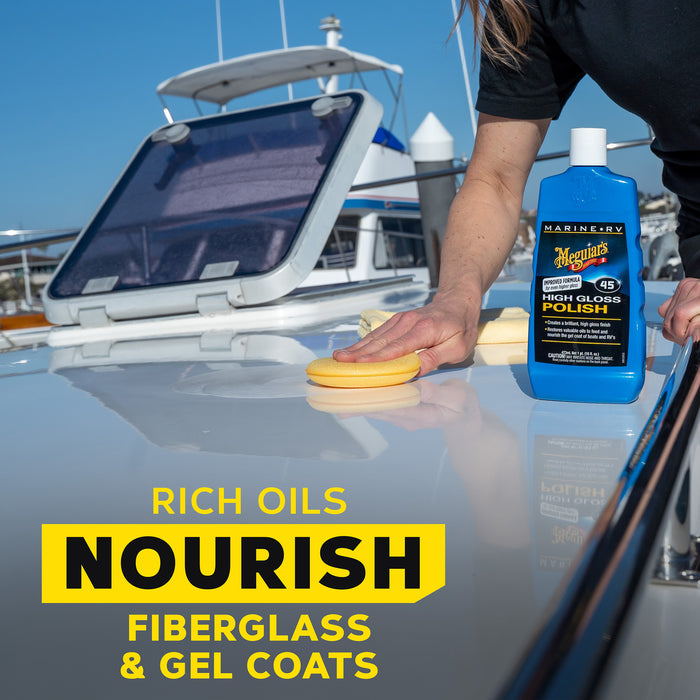 Meguiar's Marine/RV Polish & Gloss Enhancer #45, M4516 - 16 oz.