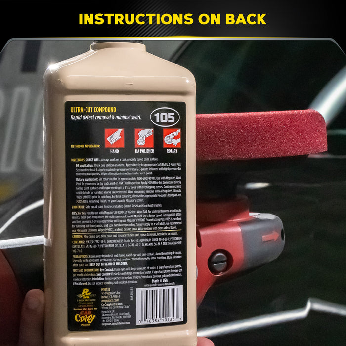 Meguiar's Ultra Cut Compound #105, M10532 - 32 oz.