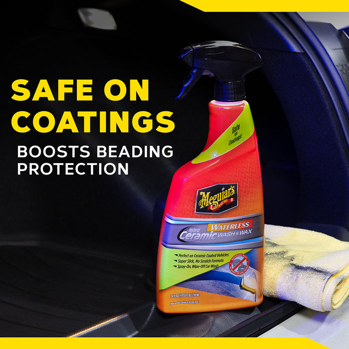 Meguiar's Hybrid Ceramic Waterless Wash & Wax, G251024 - 24 oz.
