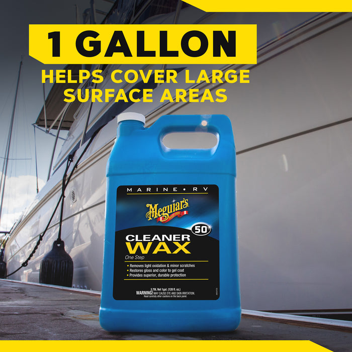 Meguiar's Marine/RV One Step Cleaner Wax #50, M5001 - 1 gal.