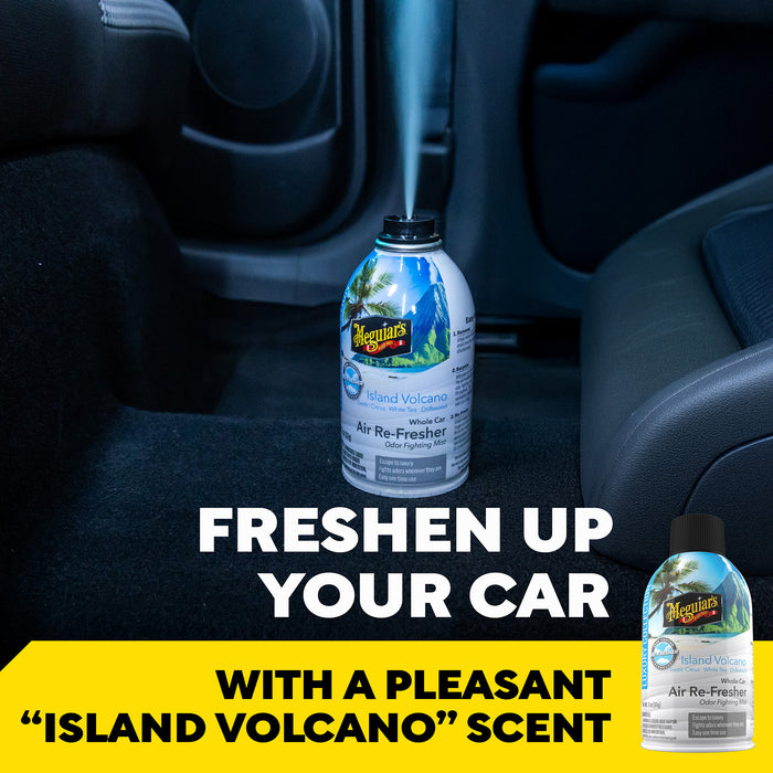 Meguiar's Whole Car Air Refresher Odor Eliminator - Island Volcano Scent