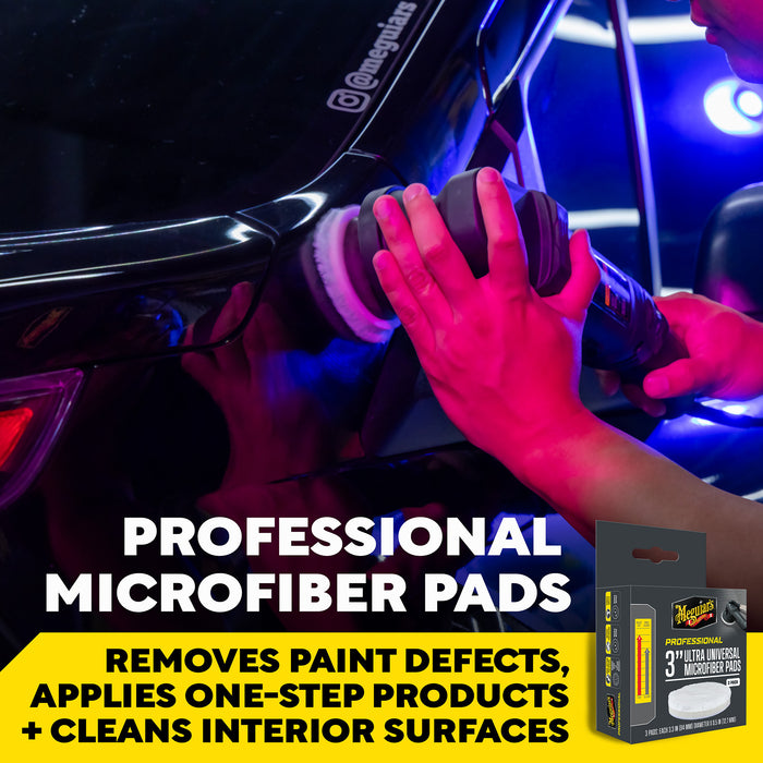 Meguiar's Professional Ultra Universal Microfiber Pads, M3MFP3 - 3" (3 pack)