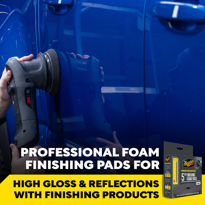 Meguiar's Professional Foam Finishing Pads, M5FFP2 - 5", Black (2 pack)