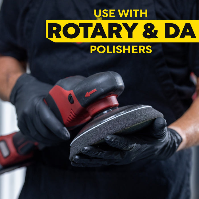 Meguiar's Professional Foam Finishing Pads, M6FFP2 - 6", Black (2 pack)