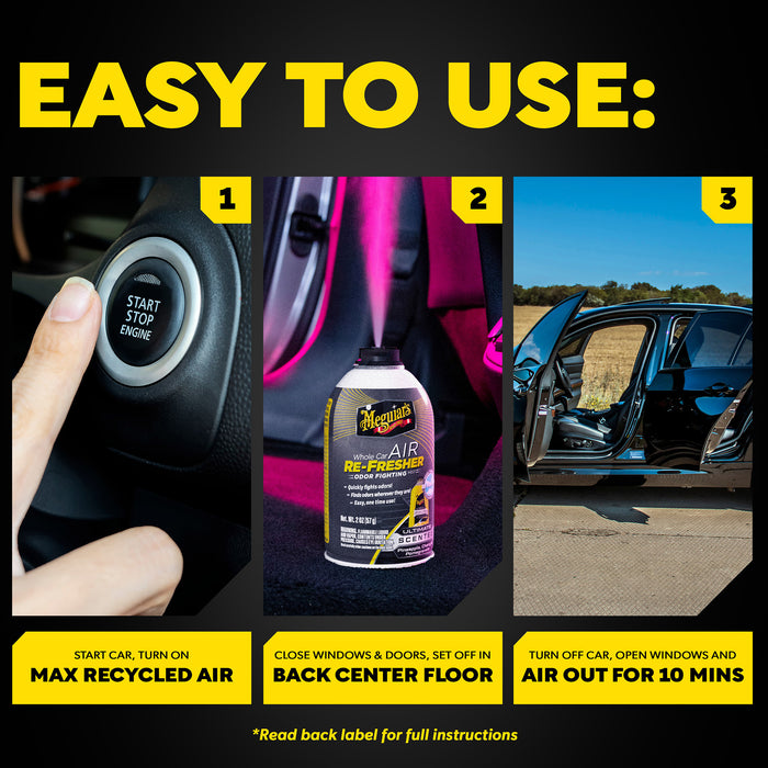 Meguiar's Whole Car Air Refresher - Ultimate Scent (Pinapple, Cherry & Pomegranate)