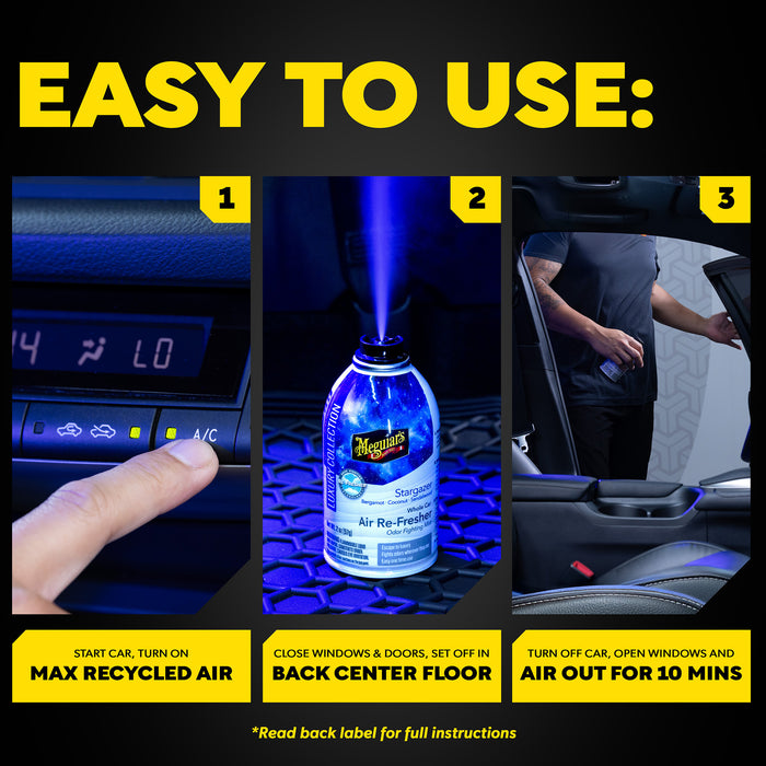Meguiar's Whole Car Air Refresher Odor Eliminator - Stargazer Scent