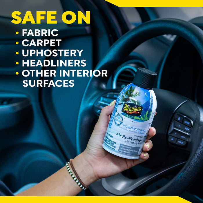 Meguiar's Whole Car Air Refresher Odor Eliminator - Island Volcano Scent