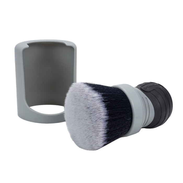MaxShine Curved Grip XL Detailing Brush - Ultra Soft Bristle - Gray