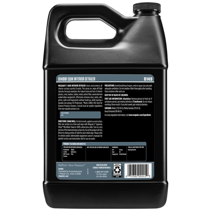 Meguiar's Quik Interior Detailer, D14901 - 1 gal.