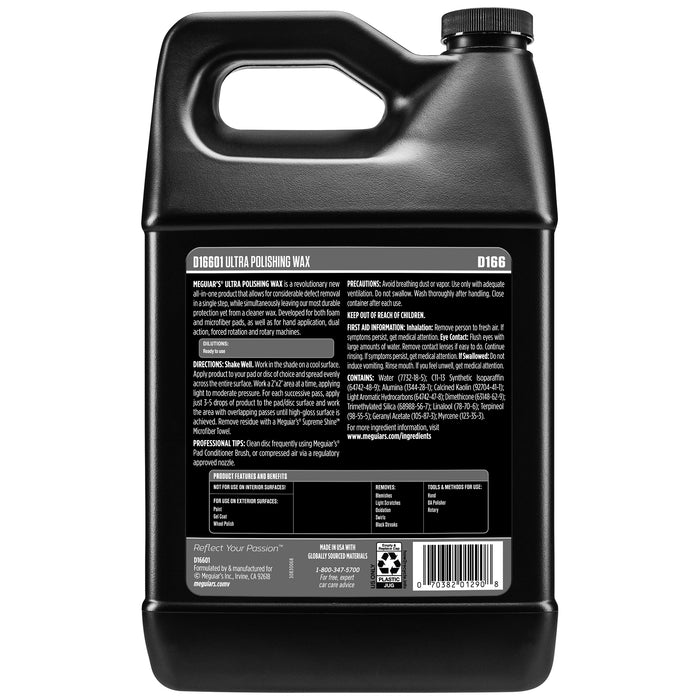 Meguiar's Ultra Polishing Wax, D16601 - 1 gal.