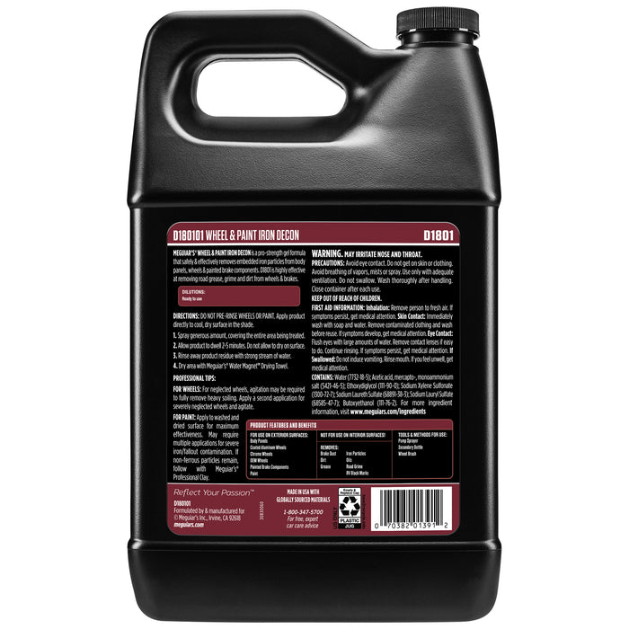 Meguiar's Wheel & Paint Iron Decon, D180101 - 1 gal.