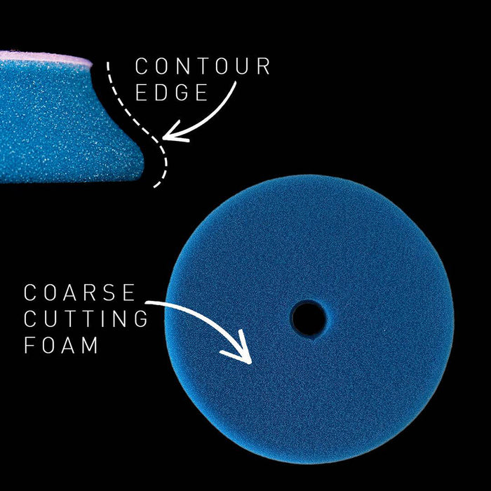 RUPES D-A Coarse Foam Cutting Pad, 9.DA150H - 5", Blue