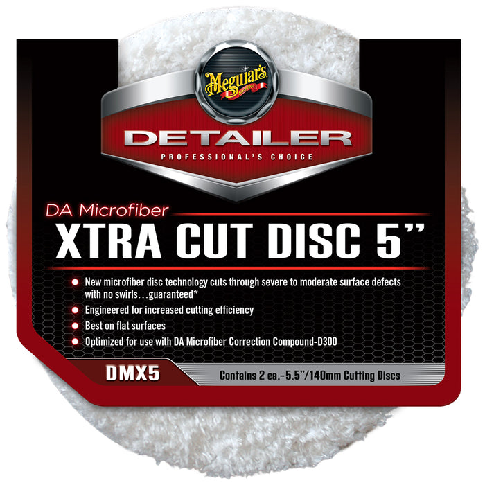 Meguiar's DA Microfiber Xtra Cutting Discs, DMX5 - 5" (2 pack)