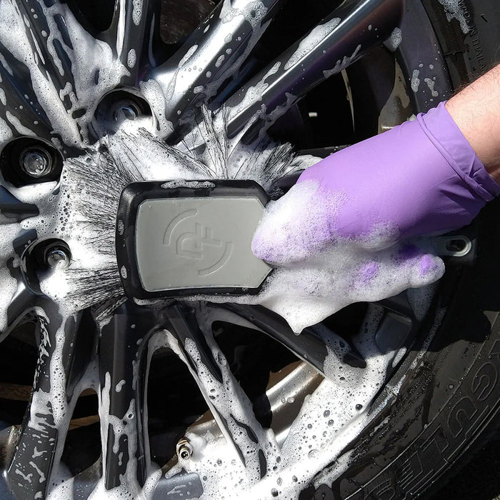 Detail Factory ProGrip Wheel Face Brush, Black/Gray