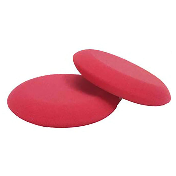 Buff and Shine Premium Wax & Sealant Applicator with Tapered Edge - 4", Red