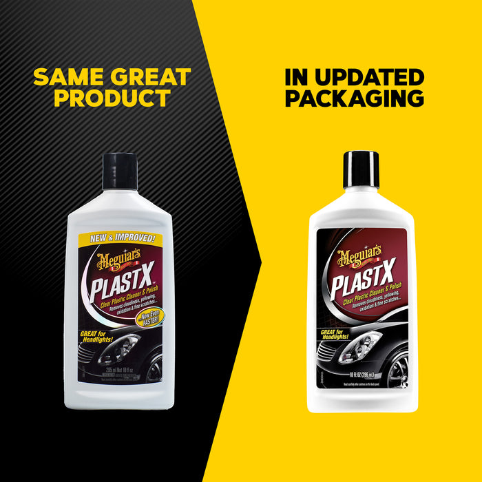 Meguiar's PlastX Clear Plastic Cleaner & Polish, G12310 - 10 oz.