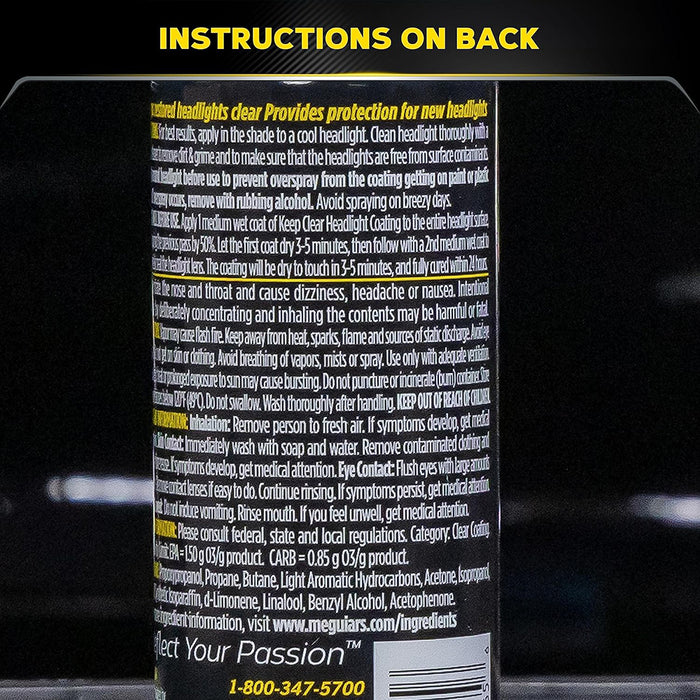 Meguiar's Keep Clear Headlight Coating, G17804 - 4 oz.