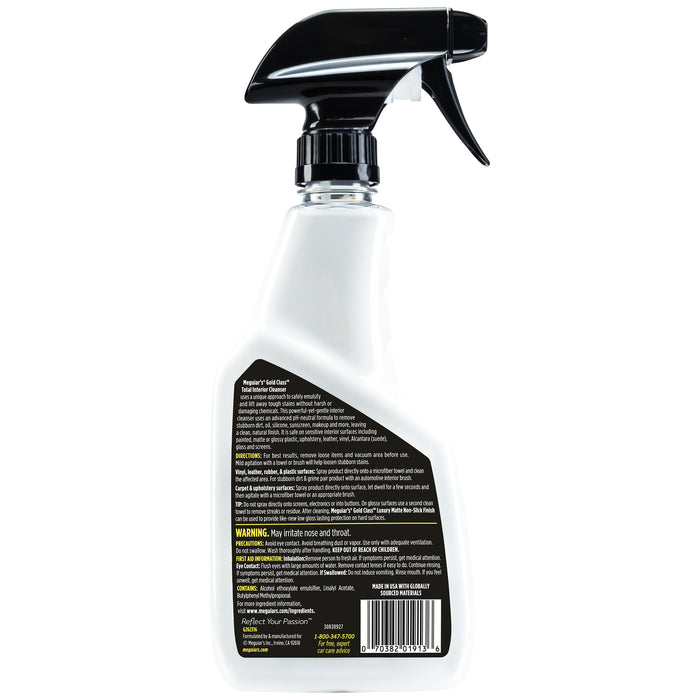 Meguiar's Gold Class Total Interior Cleanser - 16 oz.