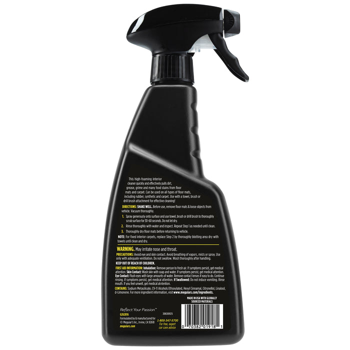 Meguiar's Foaming Floor Mat + Carpet Cleaner - 16 oz.