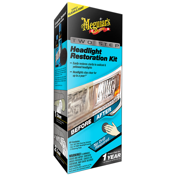 Meguiar's Two Step Headlight Restoration Kit, G2970