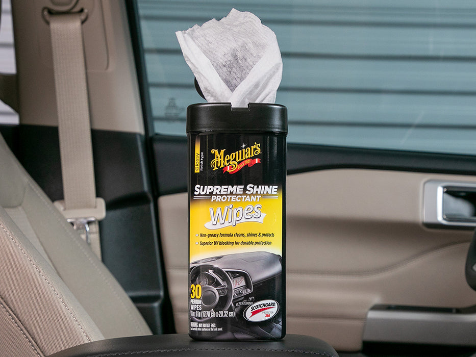 Meguiar's Supreme Shine Protectant Wipes, G4000 - 25 Wipes