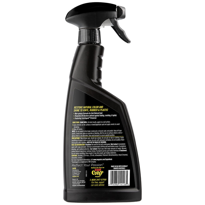 Meguiar's Natural Shine Vinyl & Rubber Protectant Spray, G4116 -16 oz.