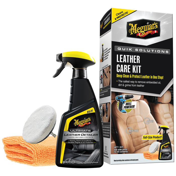 Meguiar's Quik Solutions Leather Care Kit