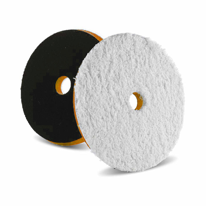 Lake Country HDO Microfiber Light Cutting One-Step Pad (OSP) - 6.5", White/Orange