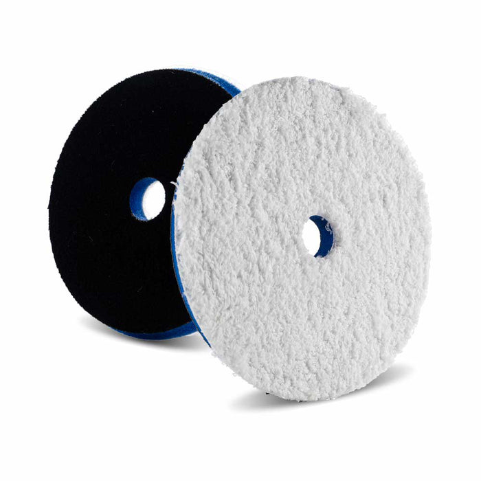Lake Country HDO Microfiber Heavy Cutting Pad - 6.5", White/Blue