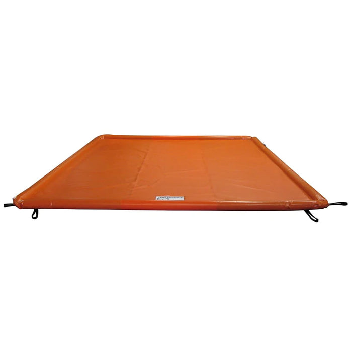 Husky Eagle II Containment Mat with Air Wall Berms, 10' x 20' x 3" - 22 oz. PVC (Orange)