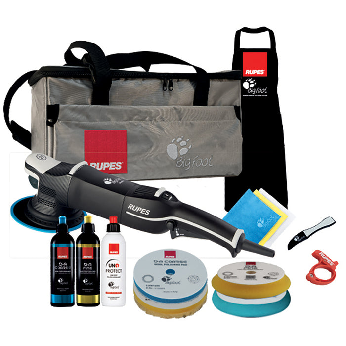 RUPES Bigfoot Mark V 6-inch Random Orbital Polisher Complete Kit, 21mm orbit, LHR21V/US/CMP