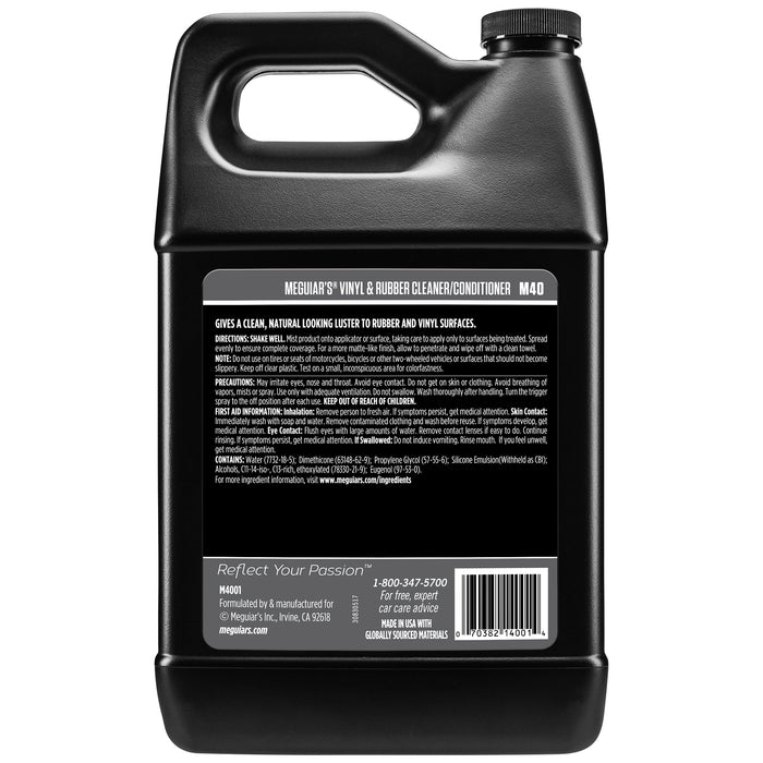 Meguiar's Vinyl & Rubber Cleaner/Conditioner #40, M4001 - 1 gal.