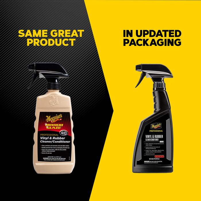 Meguiar's Vinyl & Rubber Cleaner/Conditioner #40, M4016 - 16 oz.