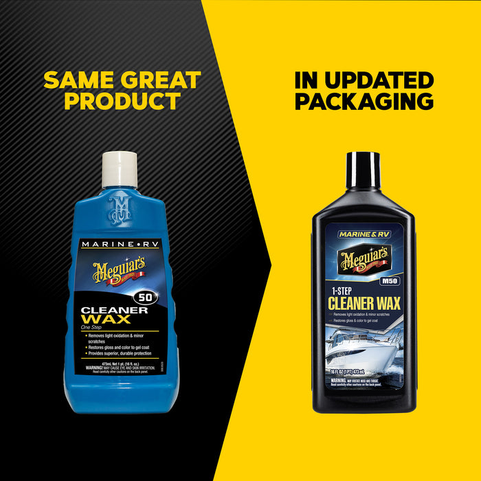 Meguiar's Marine/RV One Step Cleaner Wax #50, M5016 - 16 oz.