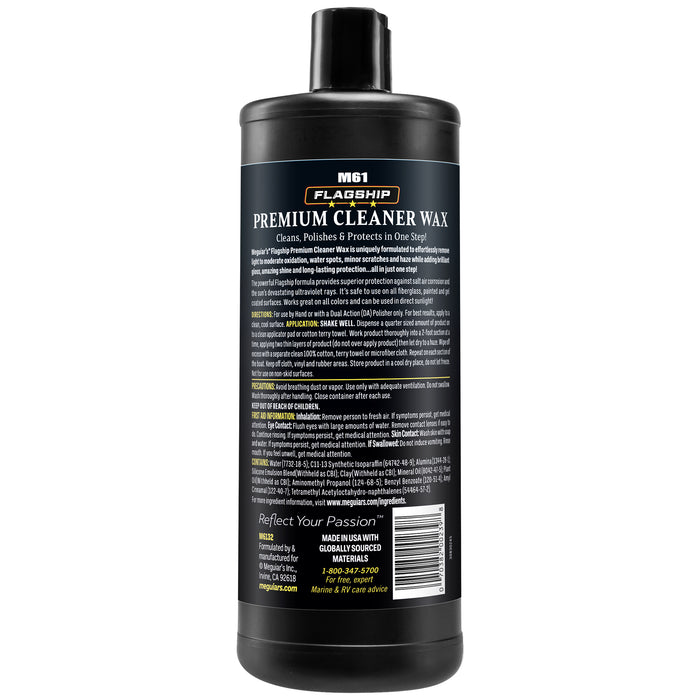Meguiar's Flagship Premium Cleaner Wax, M6132 - 32 oz.