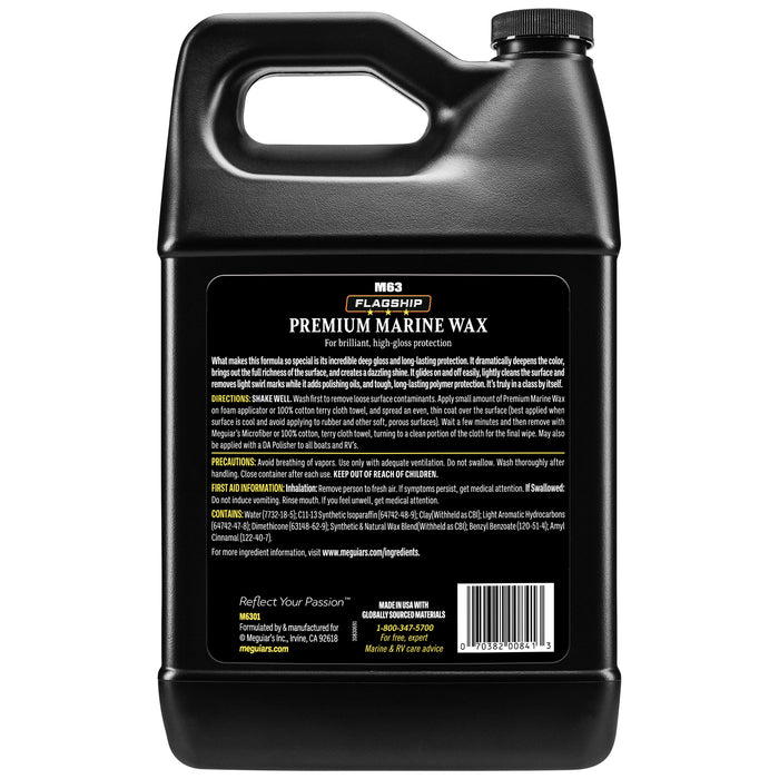 Meguiar's Flagship Premium Marine Wax, M6301 - 1 gal.