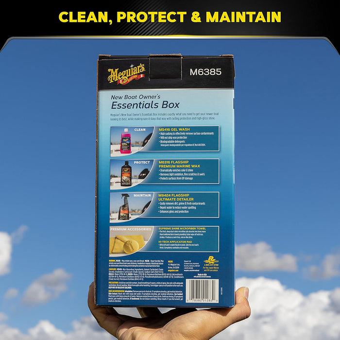 Meguiar's Marine/RV New Boat Owner's Essentials Box, M6385